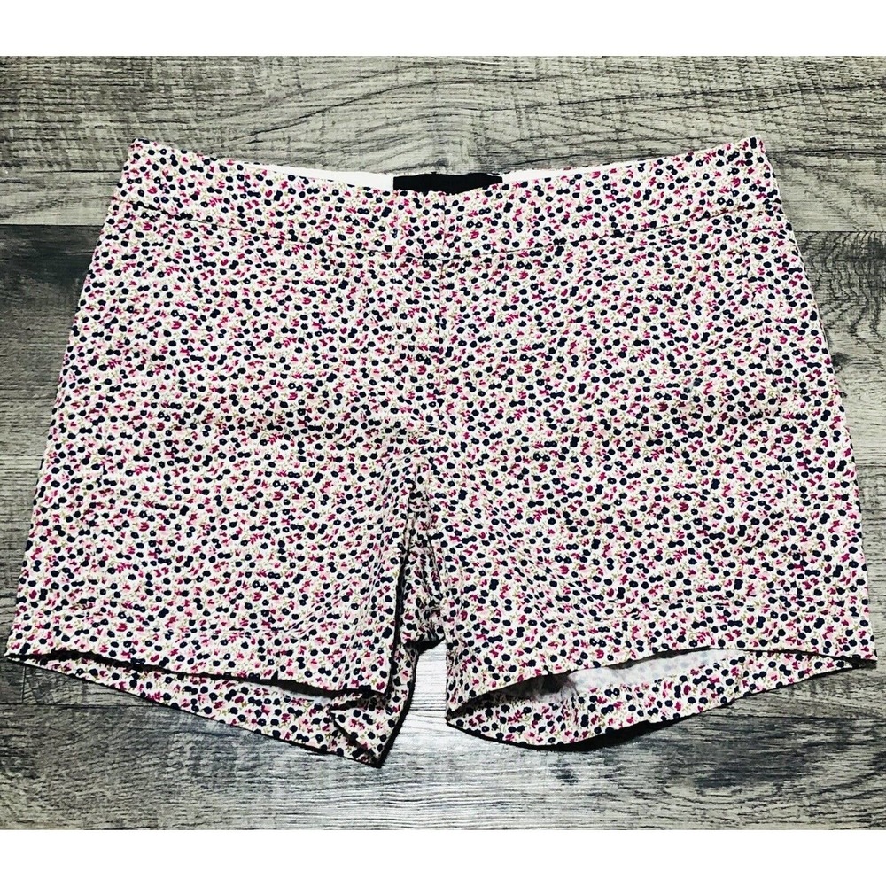 J. Crew Mercantile Size 8 Shorts Ditsy Floral Low-Mid Rise Waist Sz 32 Chino A6
